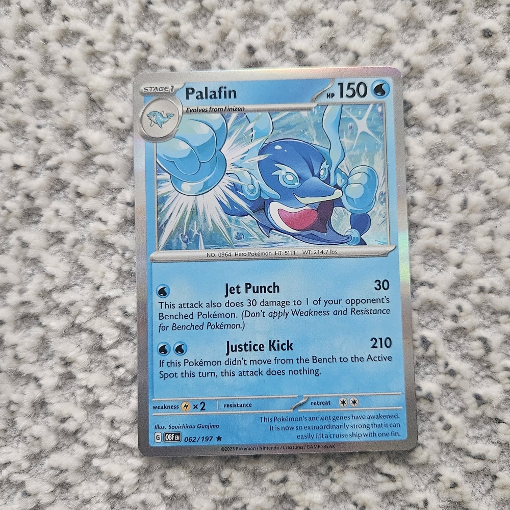 POKEMON TCG Card Palafin Holo Obsidian Flames 62/197